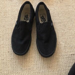 Great condition Black slip on Vans